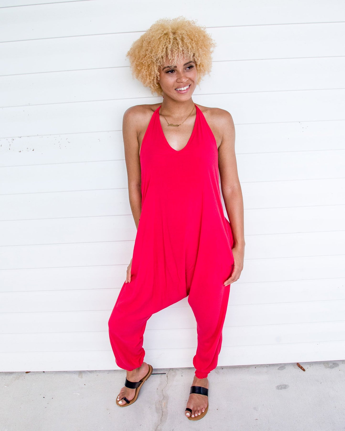 Solid Harem Jumpsuit
