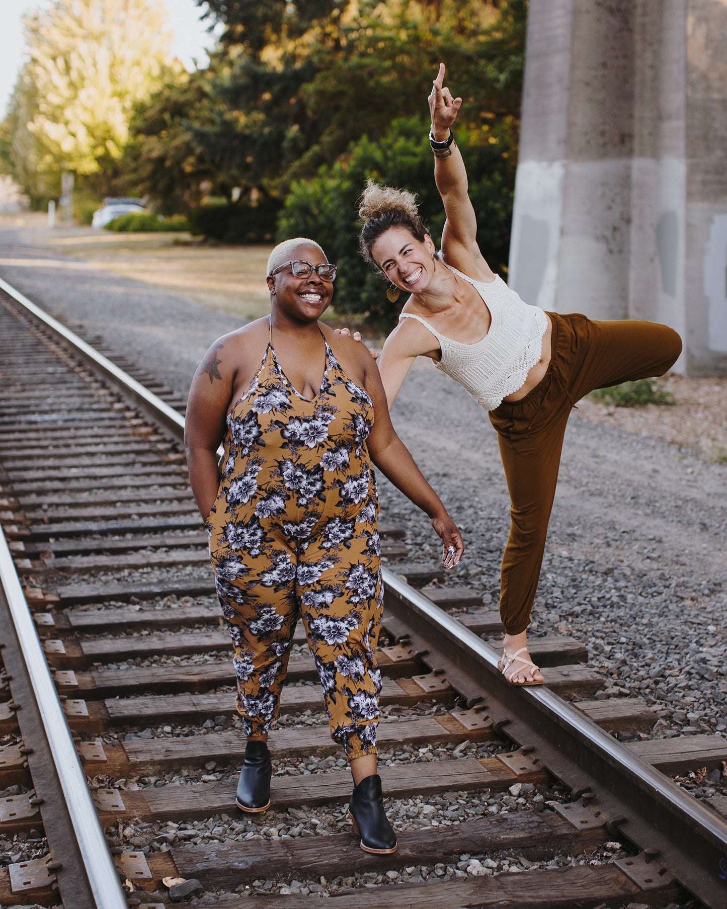 Flower Harem Jumpsuit