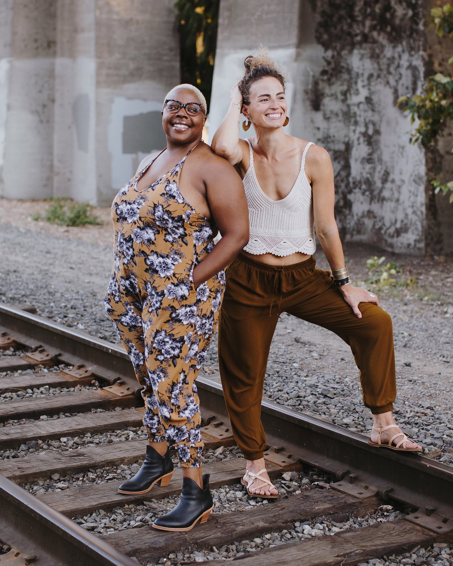 Flower Harem Jumpsuit