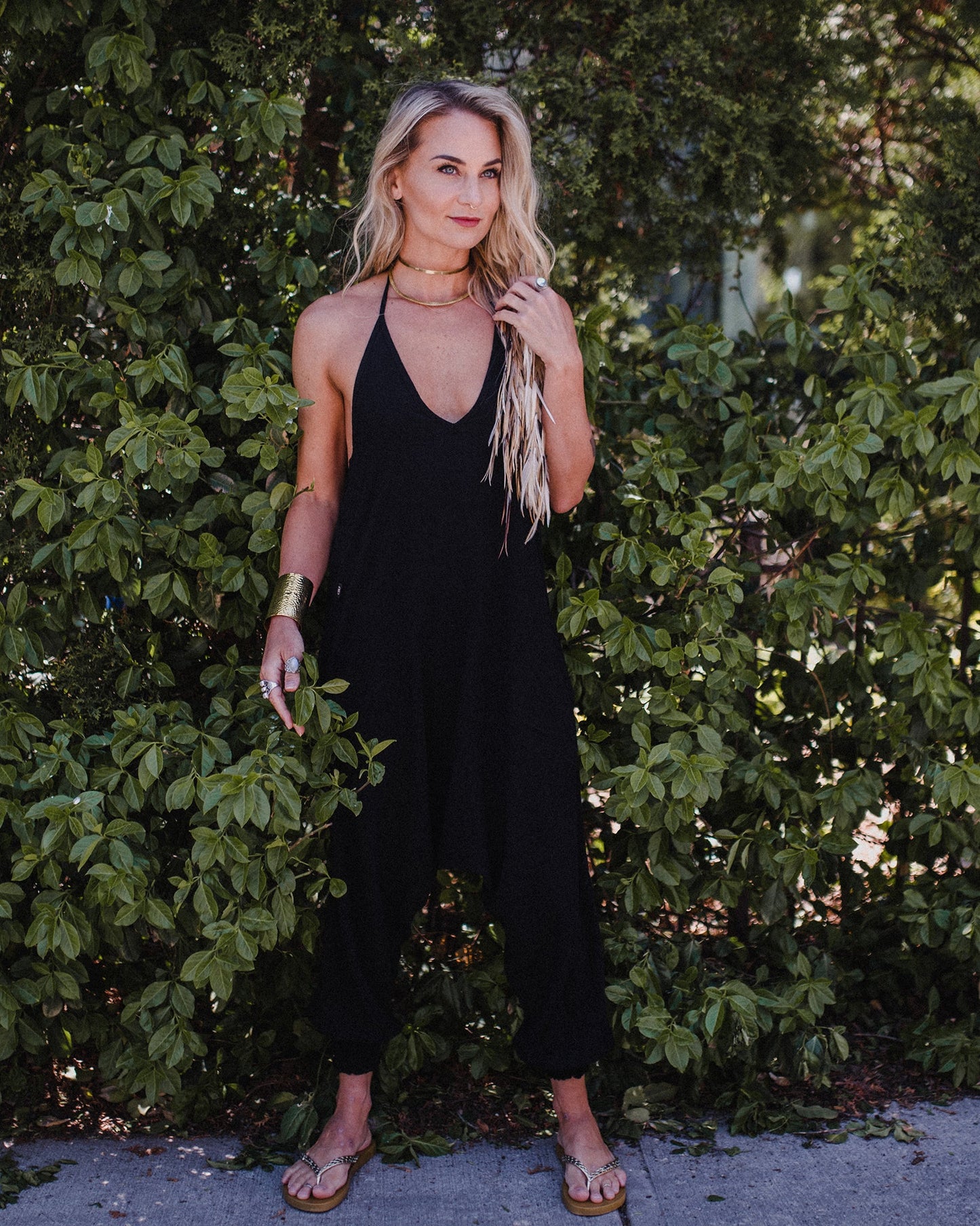 Solid Harem Jumpsuit