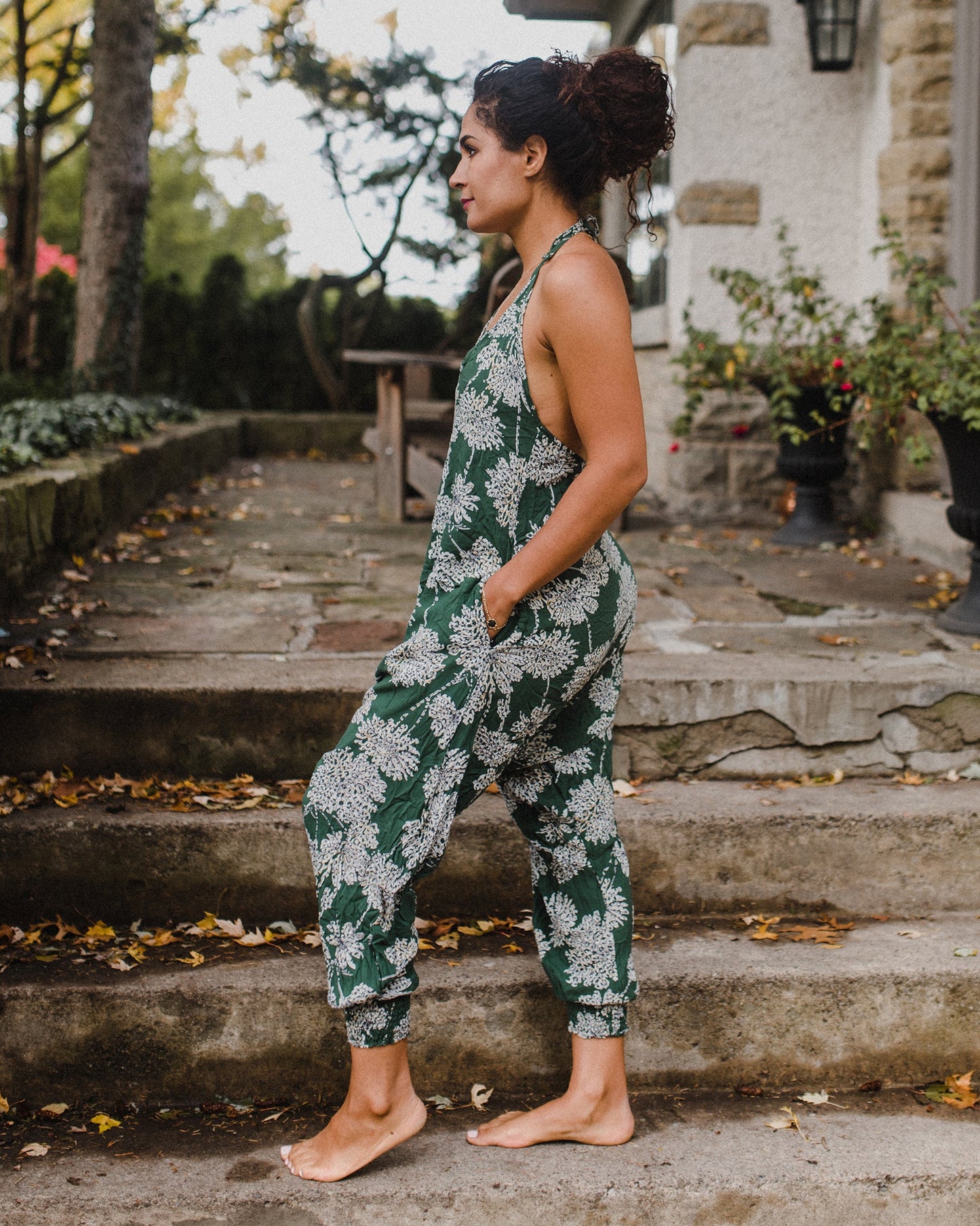 Flower Harem Jumpsuit