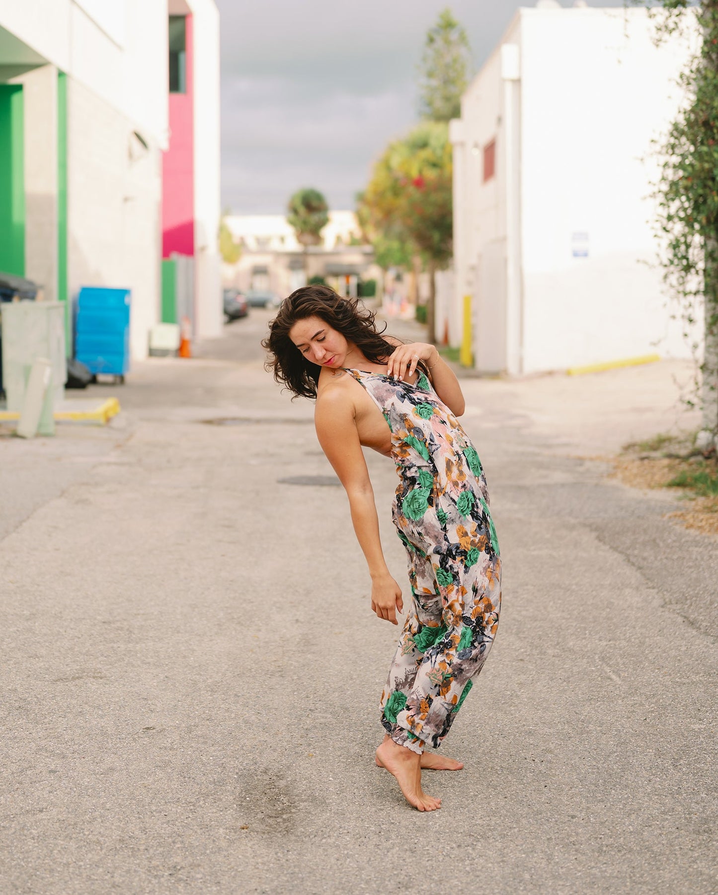 Flower Harem Jumpsuit
