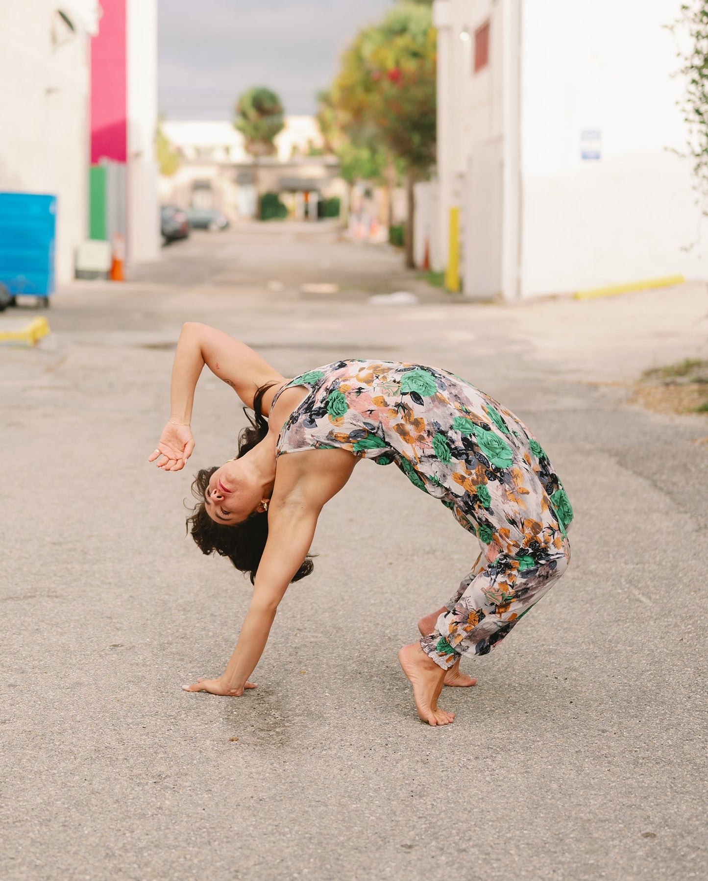 Flower Harem Jumpsuit