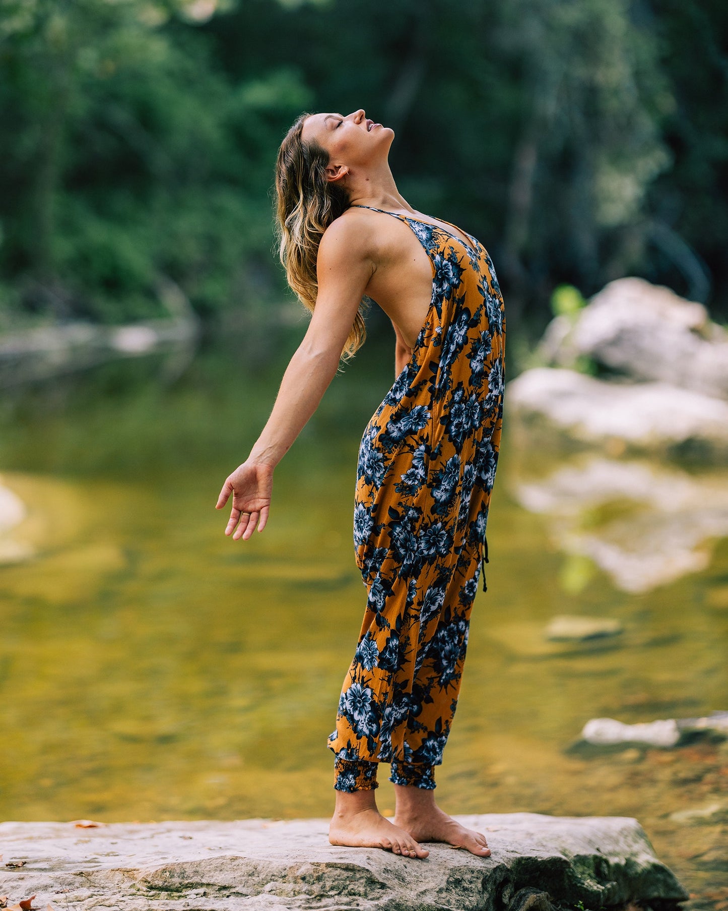 Flower Harem Jumpsuit