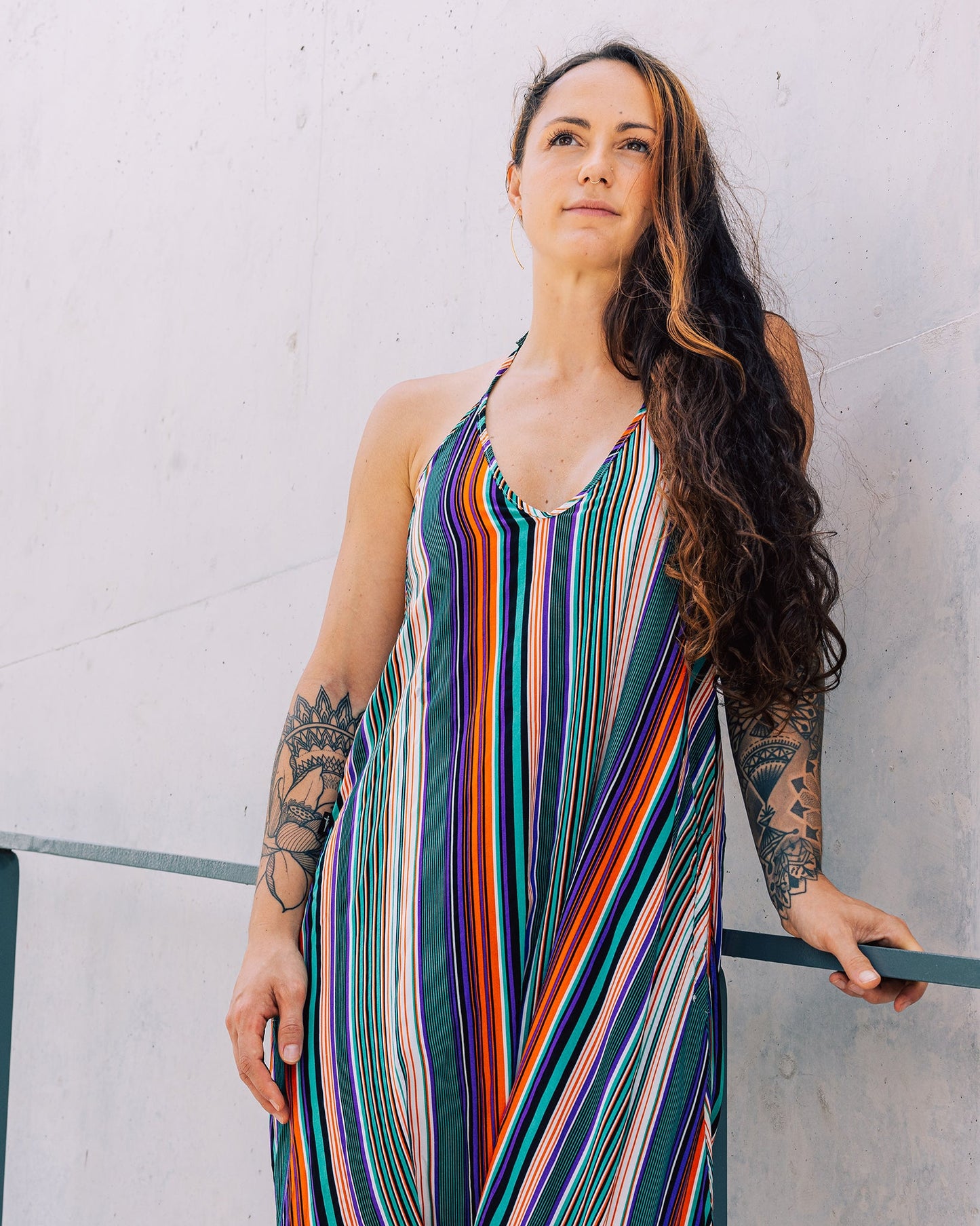 Stripe Harem Jumpsuit