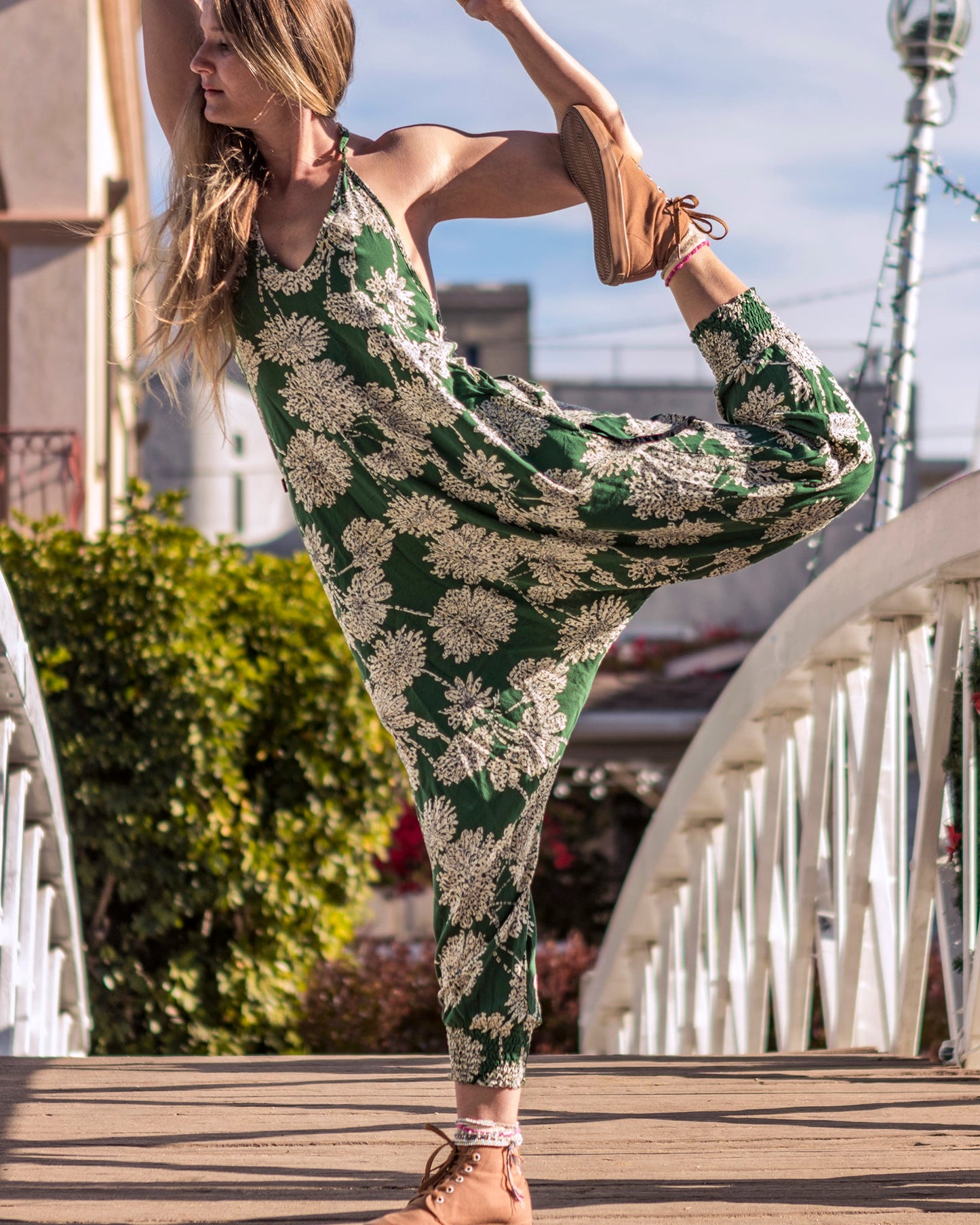 Flower Harem Jumpsuit