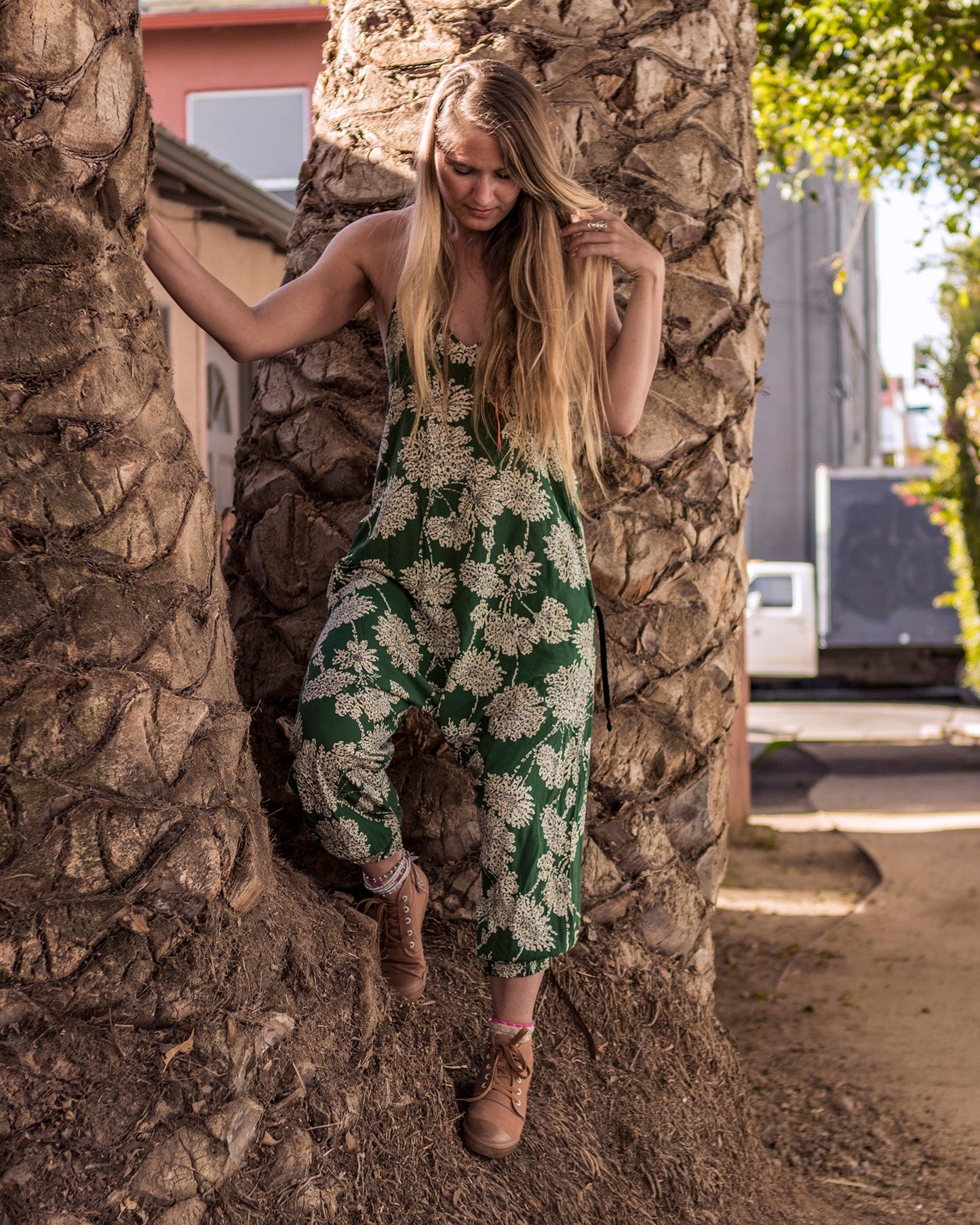 Flower Harem Jumpsuit