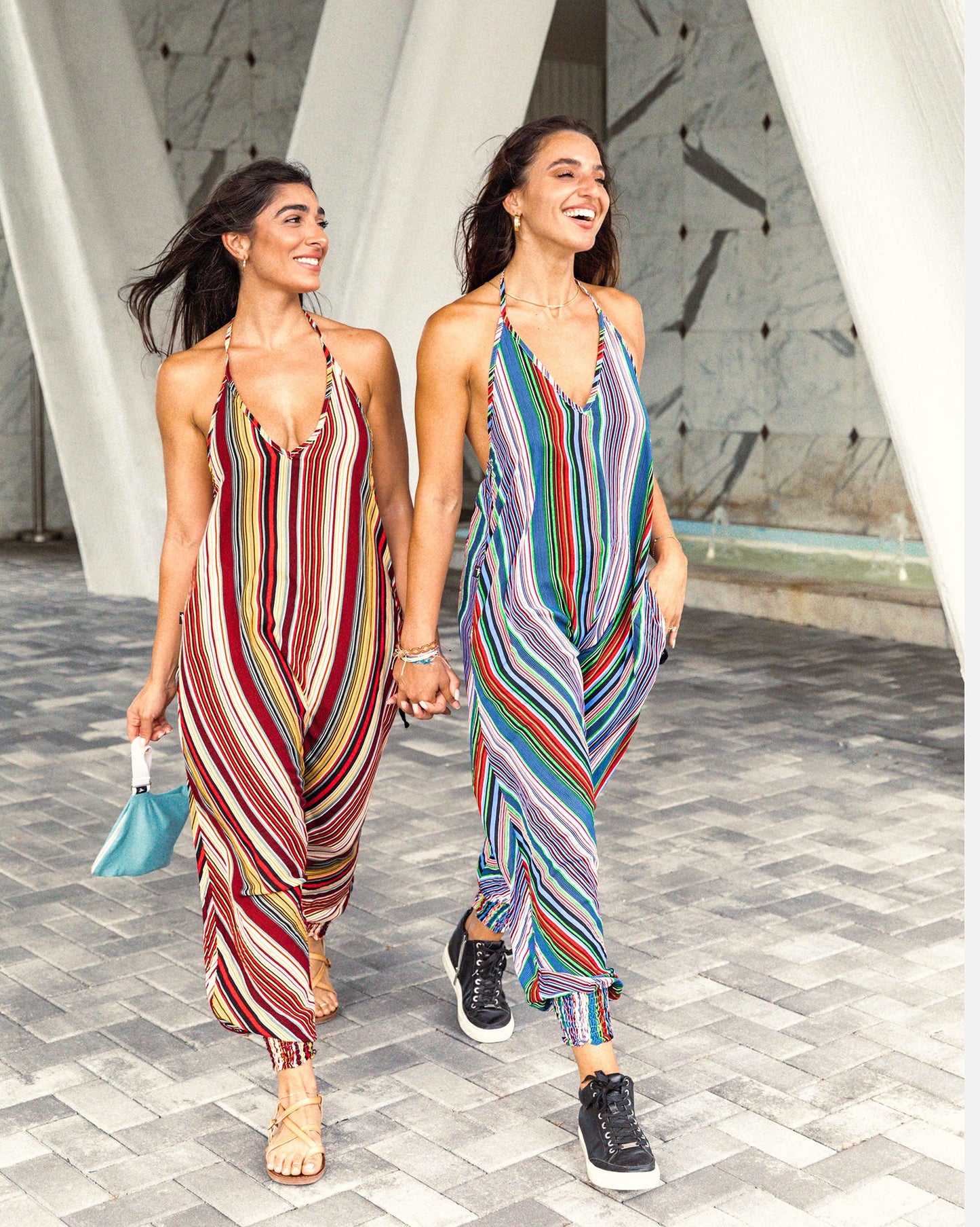 Stripe Harem Jumpsuit