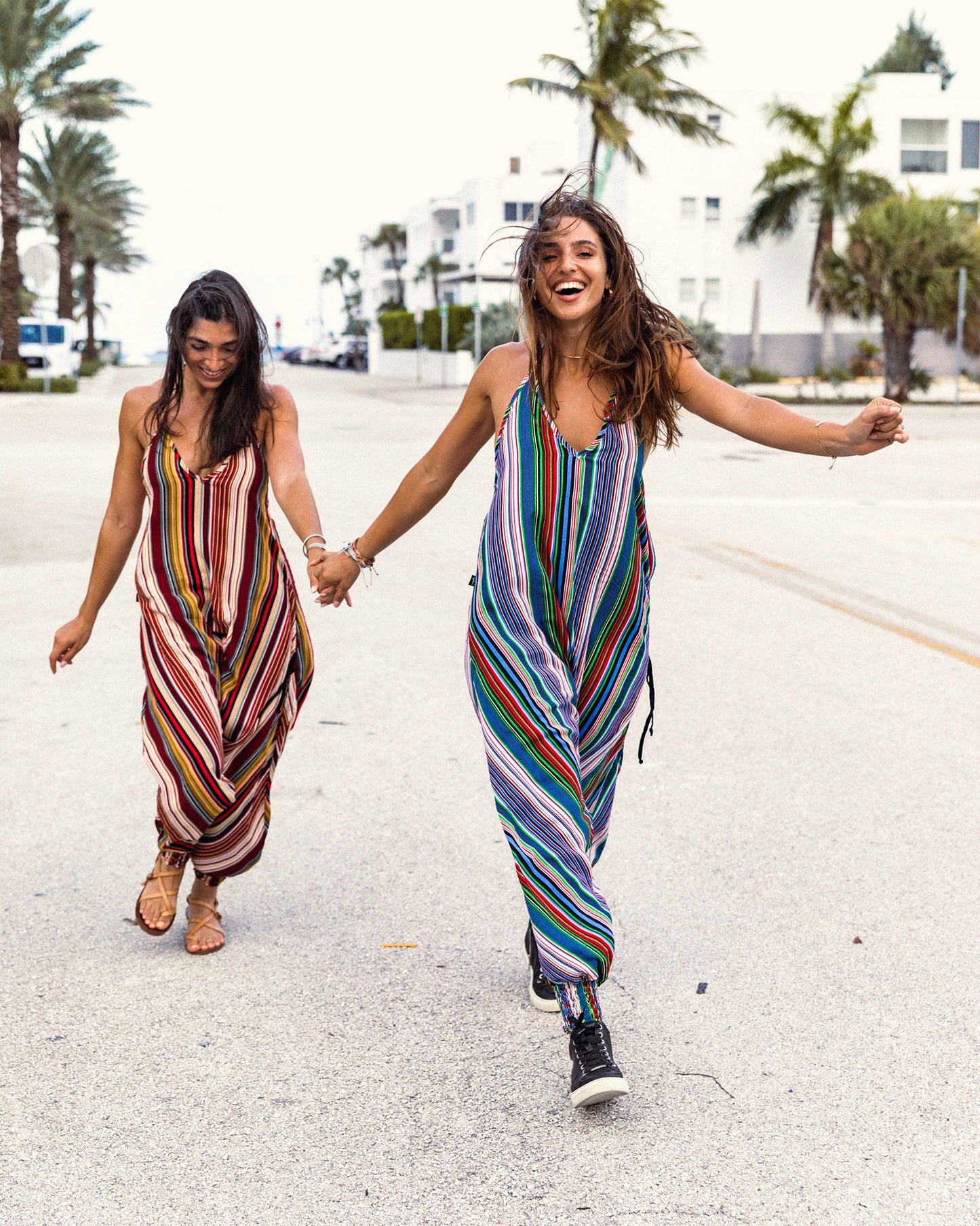 Stripe Harem Jumpsuit