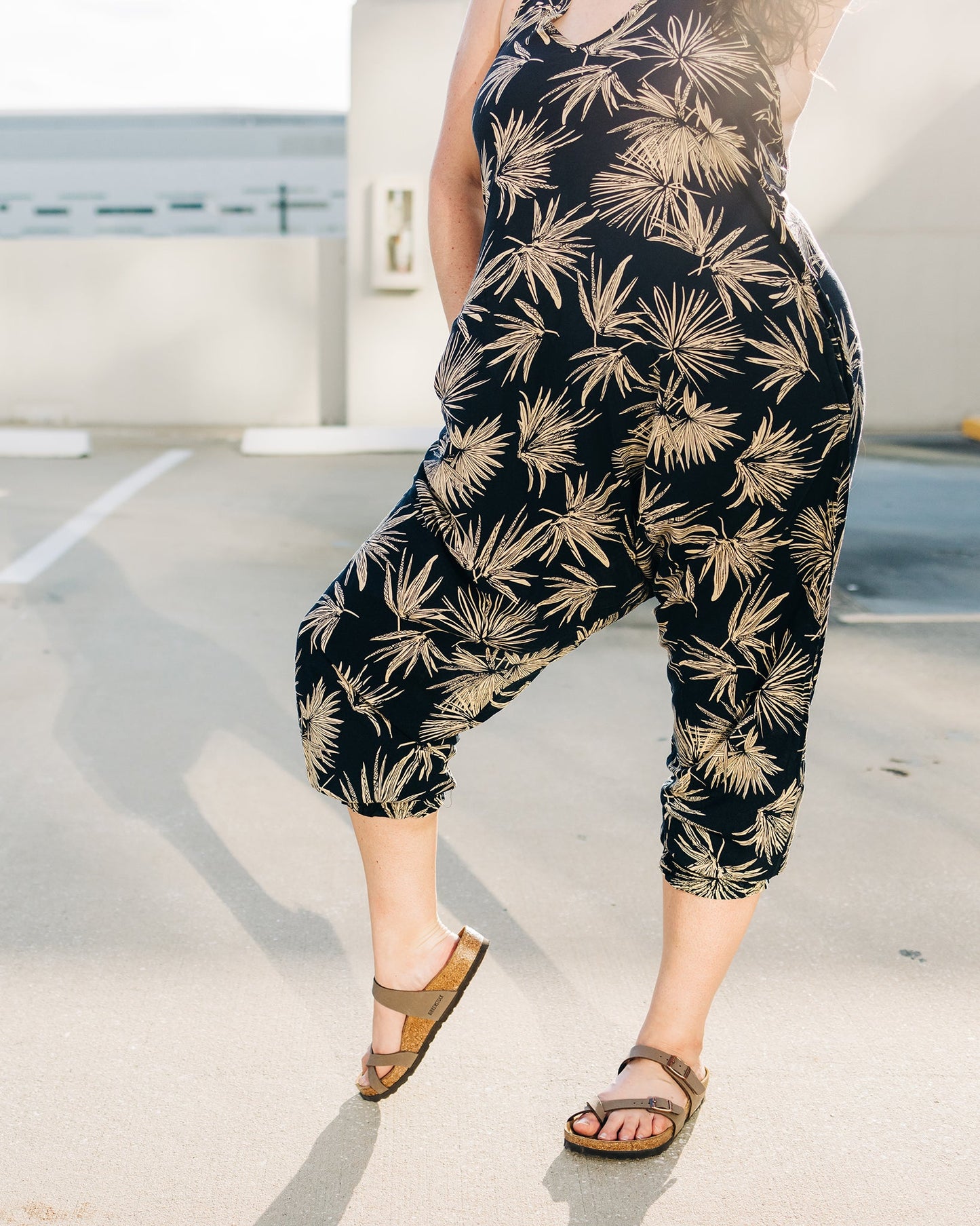 Flower Harem Jumpsuit
