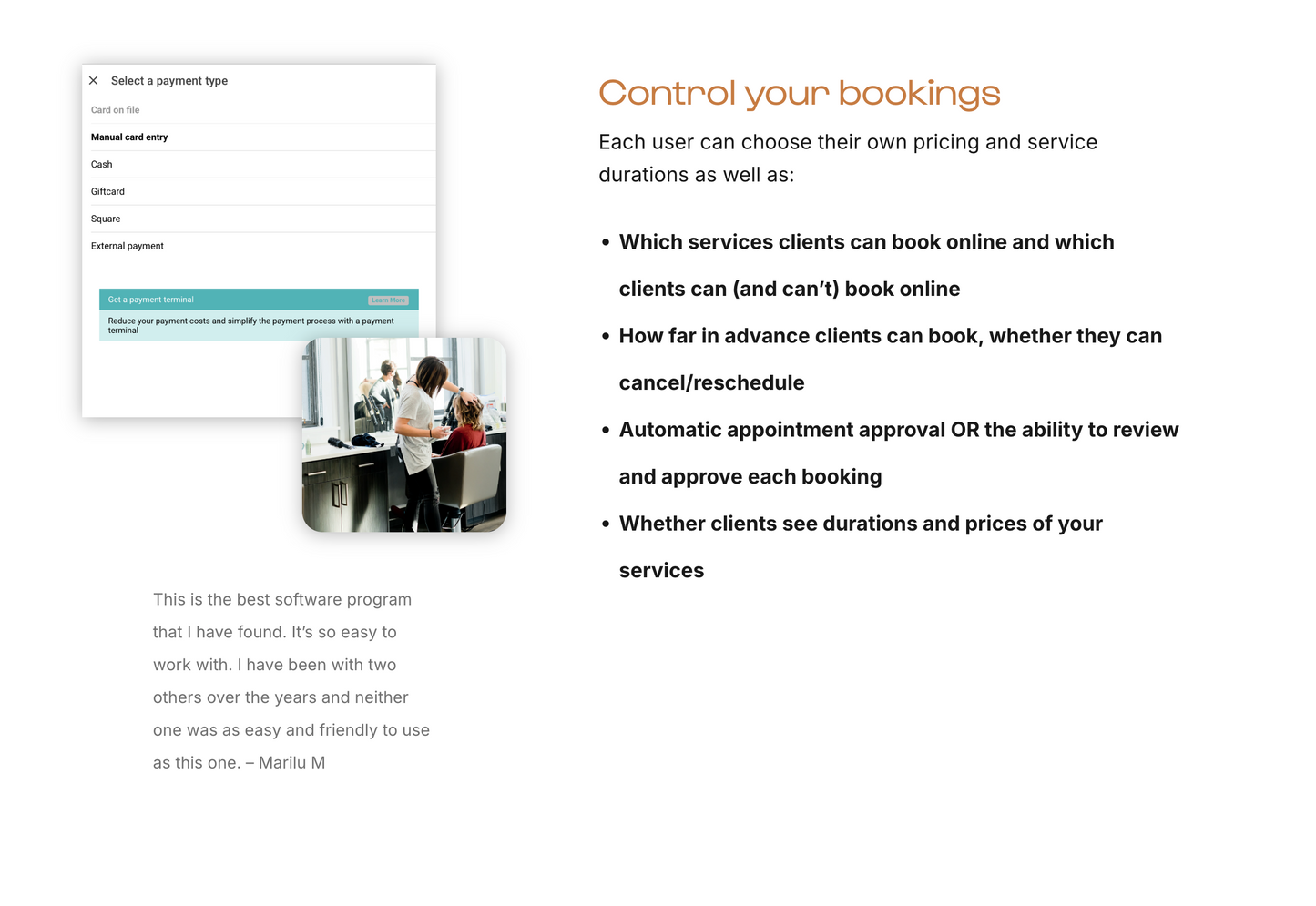 salonMonster - Modern Booking Software