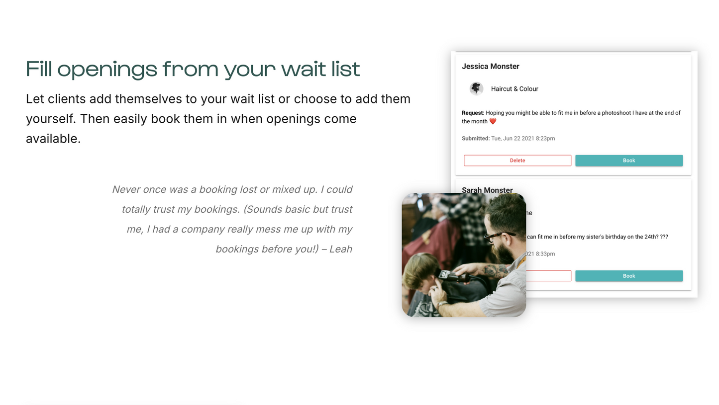 salonMonster - Modern Booking Software