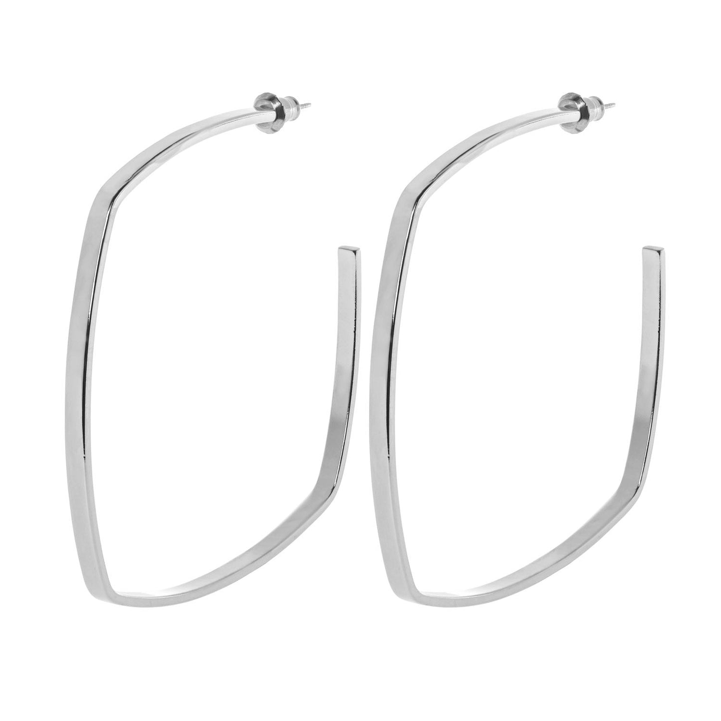 Square Shaped Hoops by Eklexic