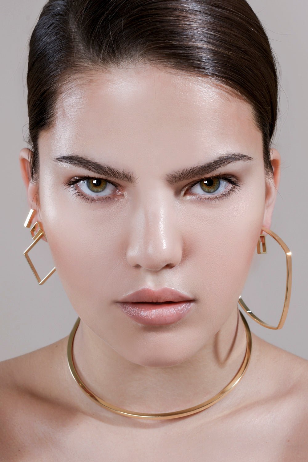 Square Shaped Hoops by Eklexic