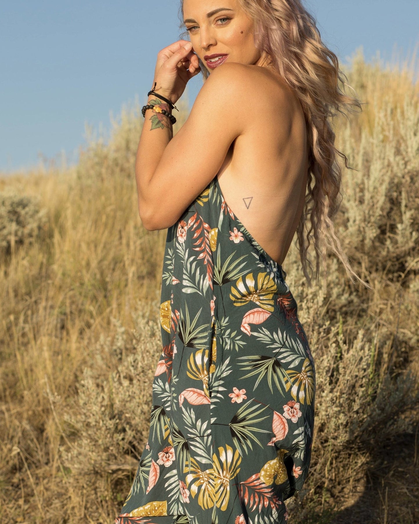 Flower Harem Jumpsuit