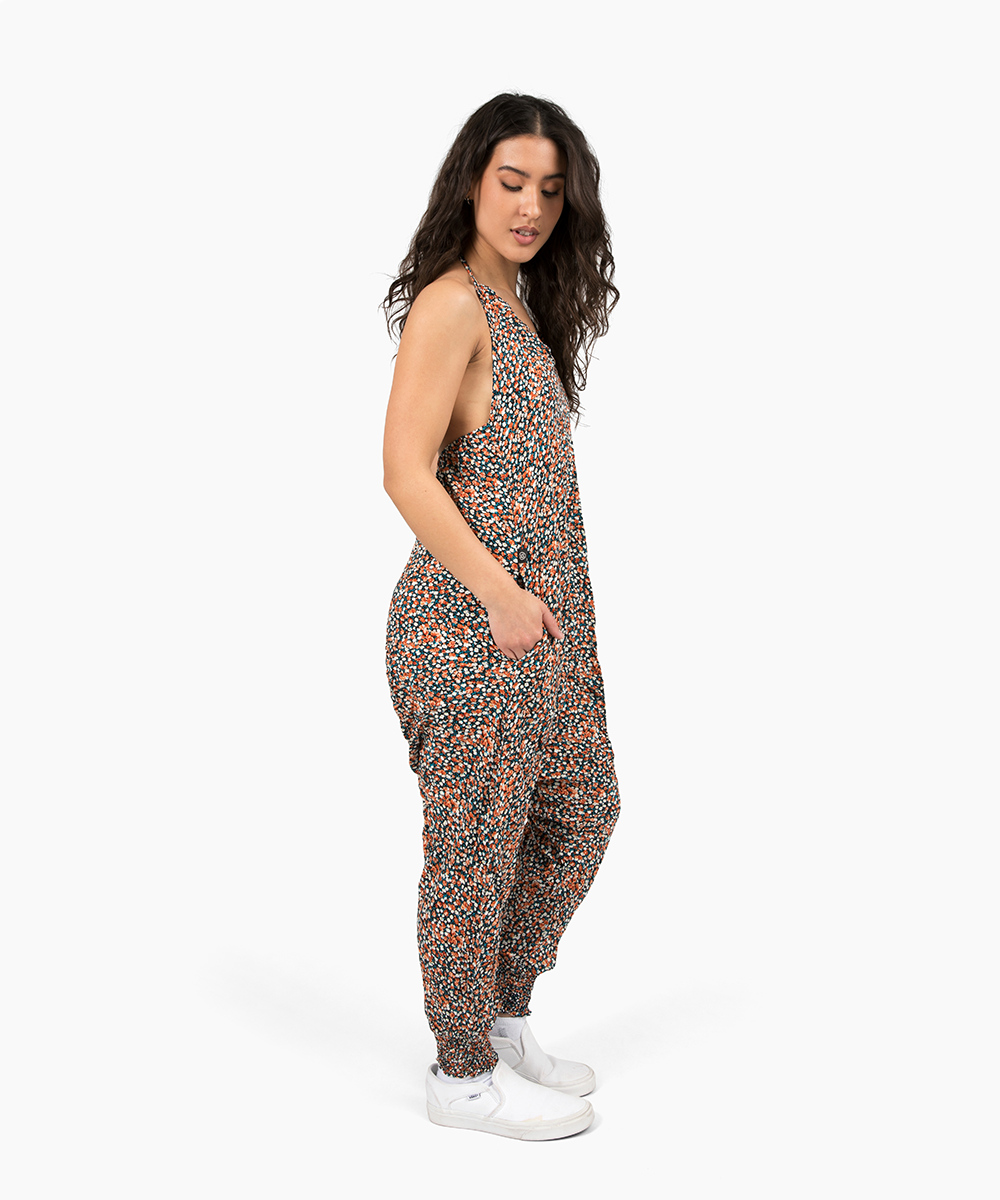 Flower Harem Jumpsuit