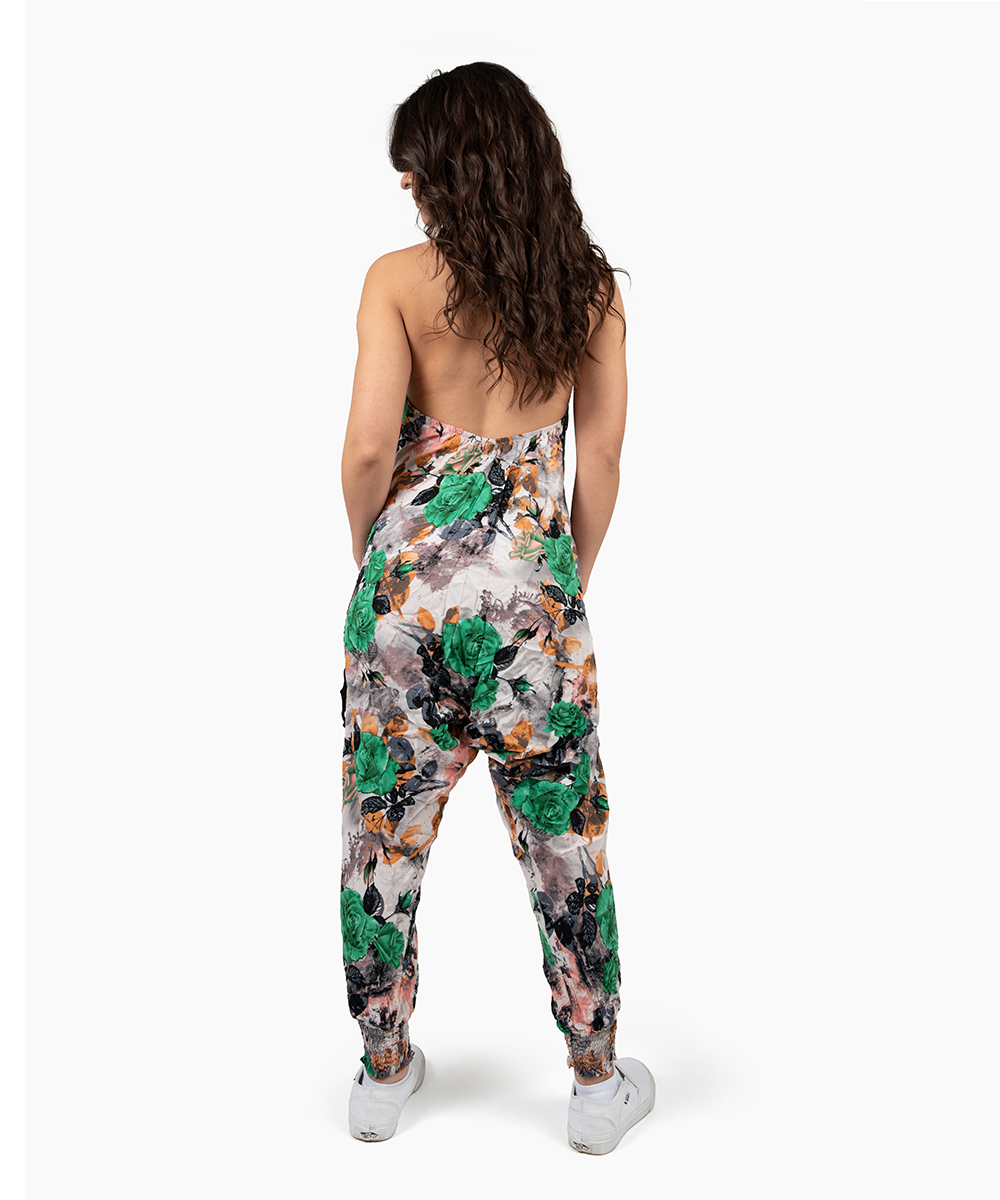 Flower Harem Jumpsuit