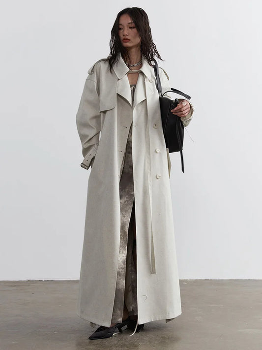 Sahsuha Buckle Trench Coat