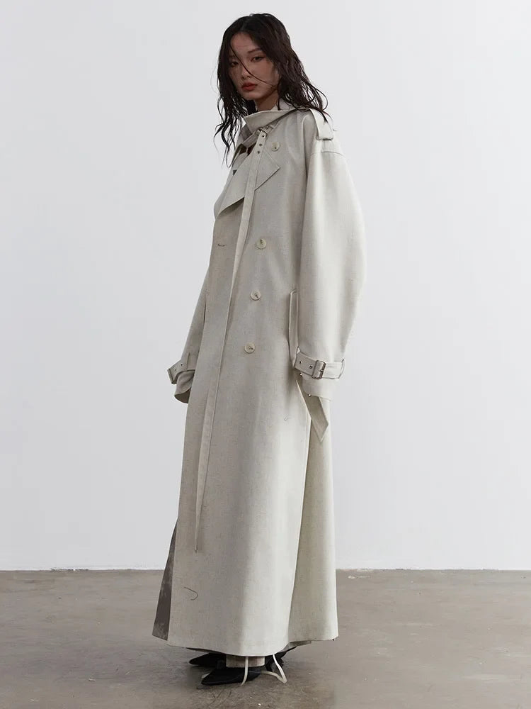 Sahsuha Buckle Trench Coat