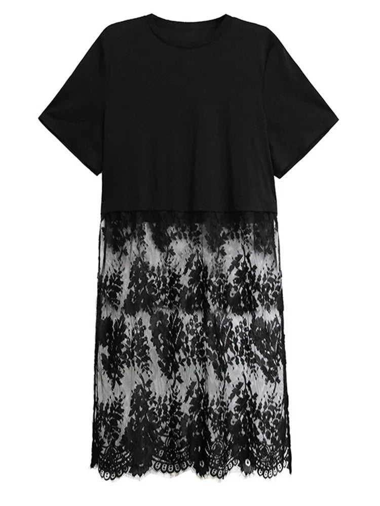 Darcelle Lace Bottom Tunic