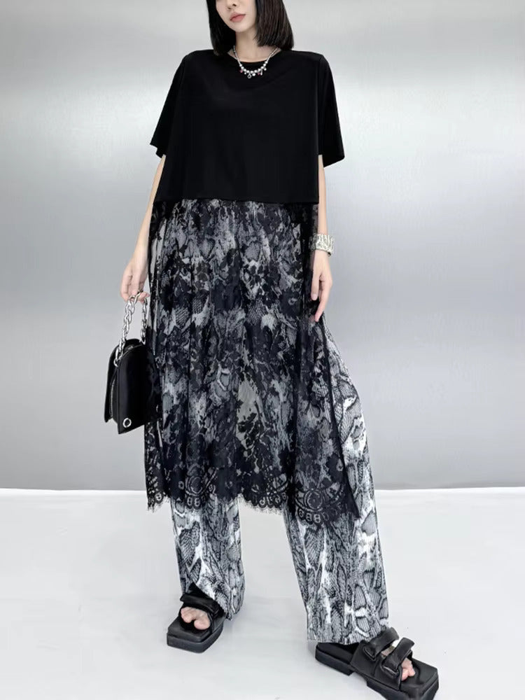 Darcelle Lace Bottom Tunic