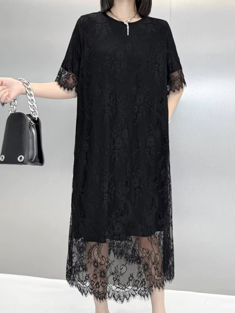 Darcelle Lace Bottom Tunic