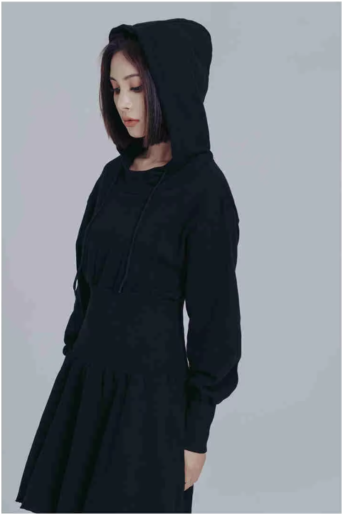 Egreeg Hooded Mini Dress