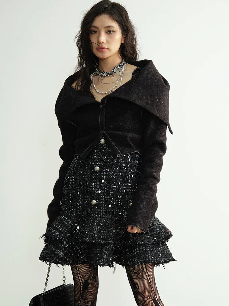 Holidee Sequin Ruffle Dress