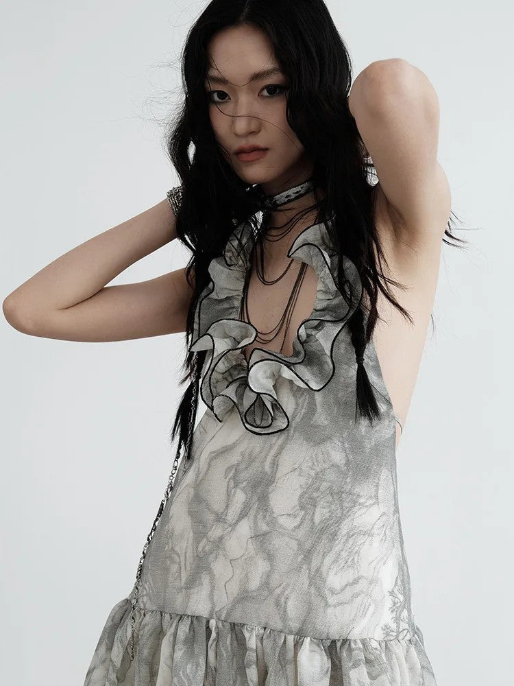 Marabella Ruffle Halter