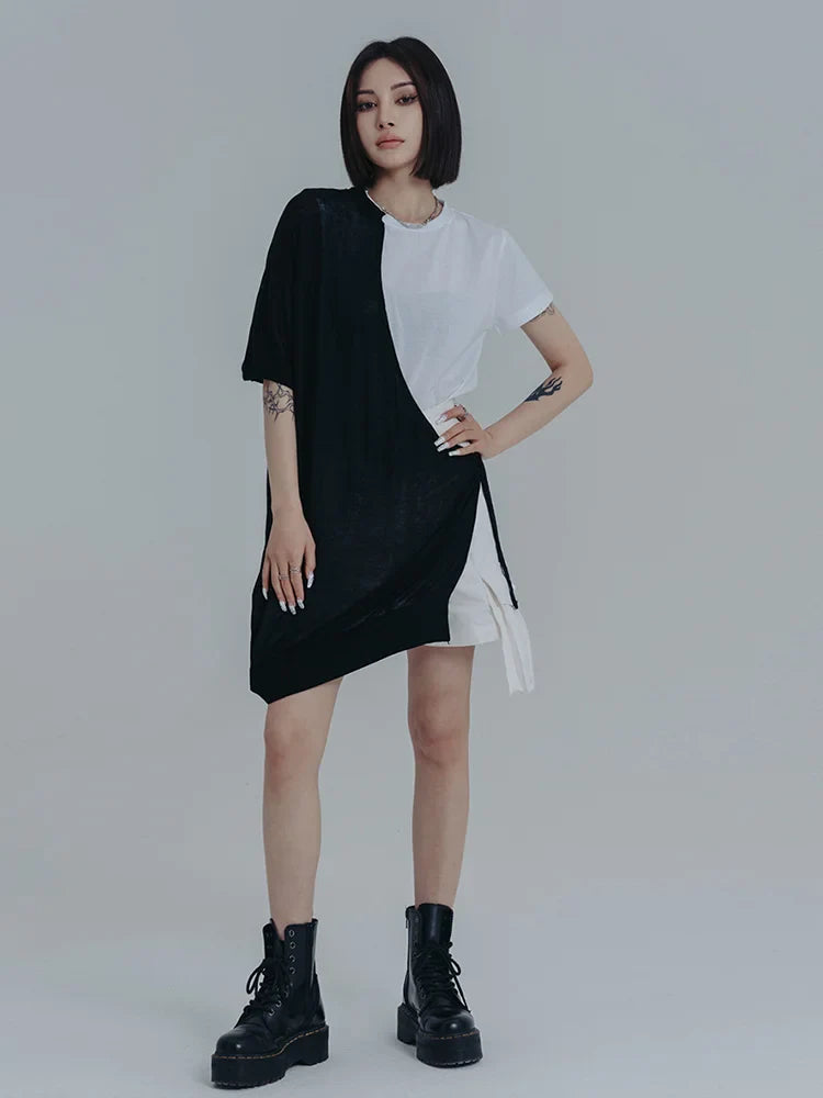 Mauricie Color Block Wrap Dress