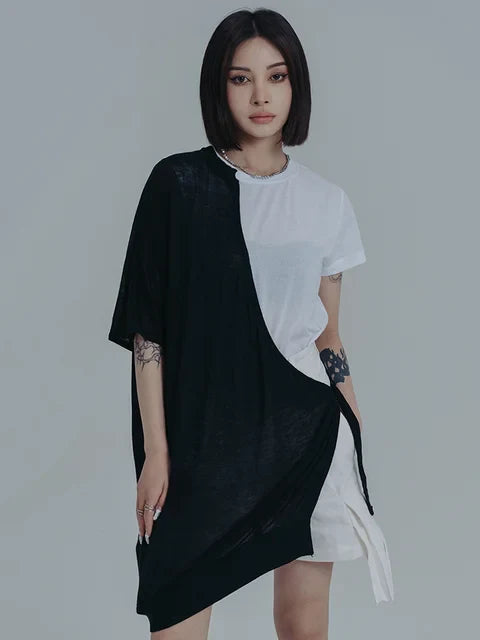 Mauricie Color Block Wrap Dress