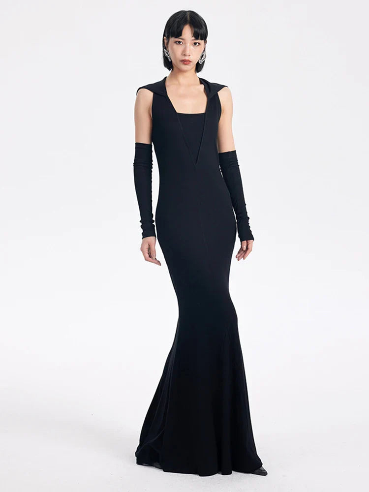 Witcheria Backless Hooded Dress