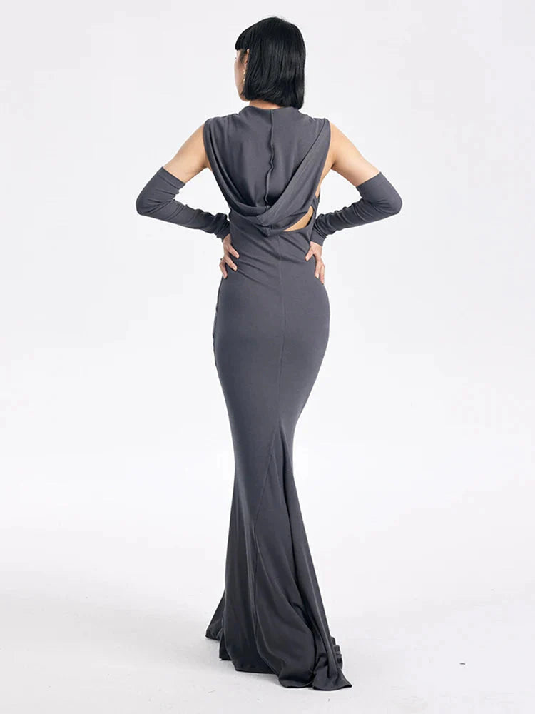 Witcheria Backless Hooded Dress