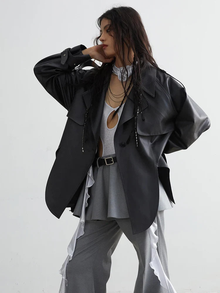 Piscada Vegan Leather Motorcycle Jacket