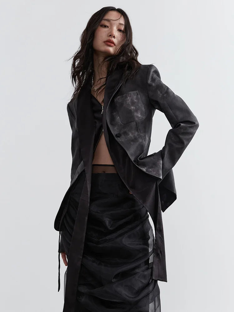 Sangee Vegan Leather Zipper Jacket