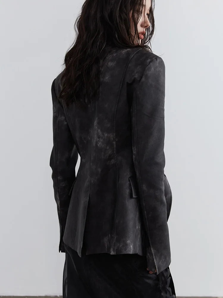 Sangee Vegan Leather Zipper Jacket