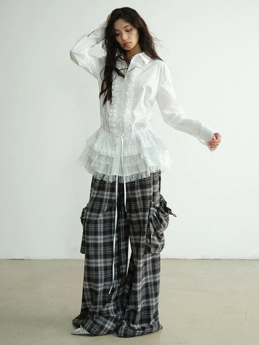 Docter Plaid Cargo Pocket Pants