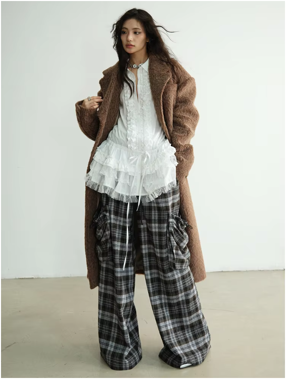 Docter Plaid Cargo Pocket Pants