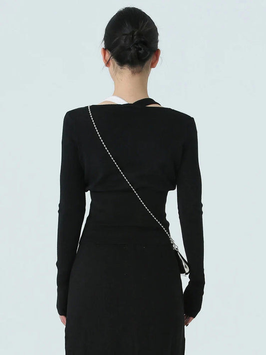 Chambrey Cutout Shirt