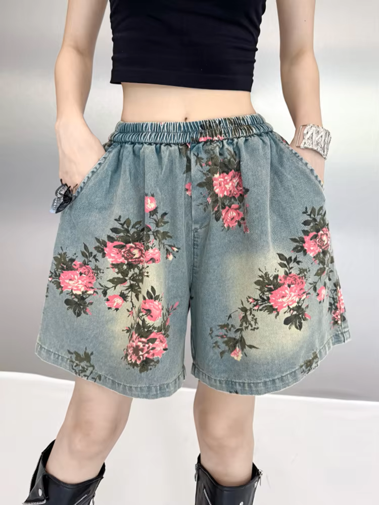 Rosette Rose Denim Shirt