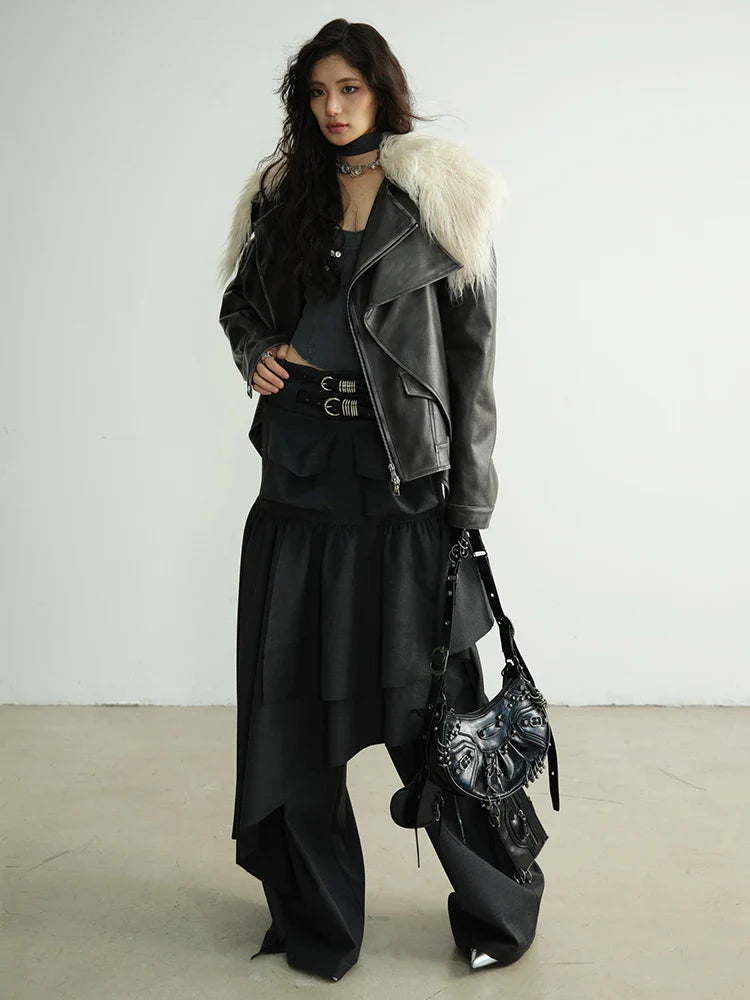 Reesthu Asymmetrical Skirt