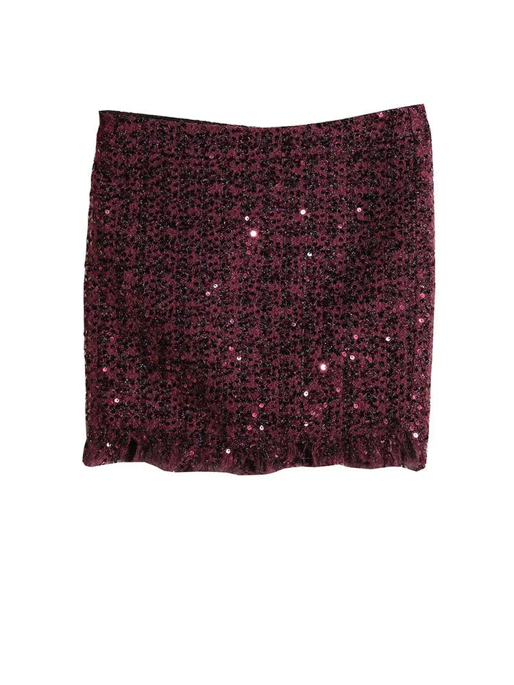 Pointsetta Sequin Skirt