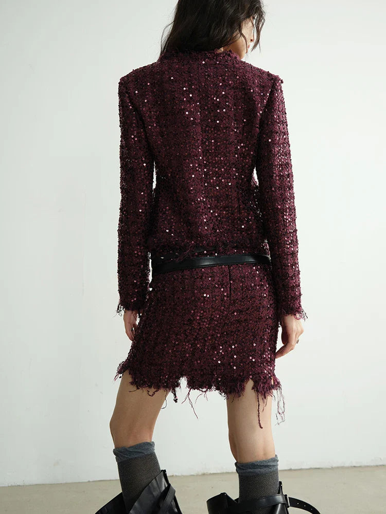 Pointsetta Sequin Skirt