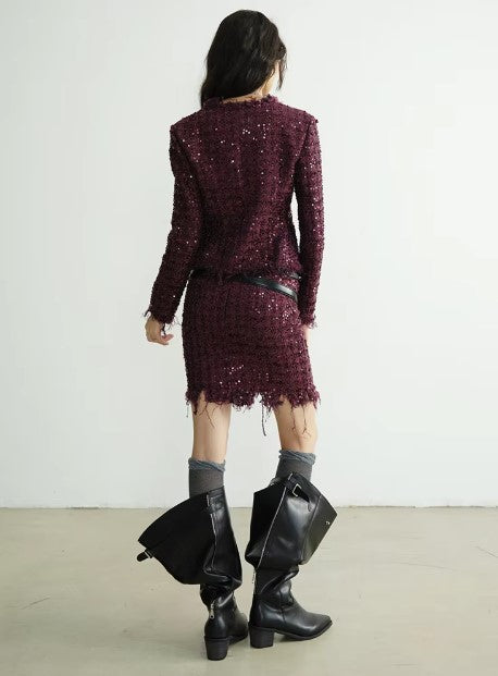 Pointsetta Sequin Skirt