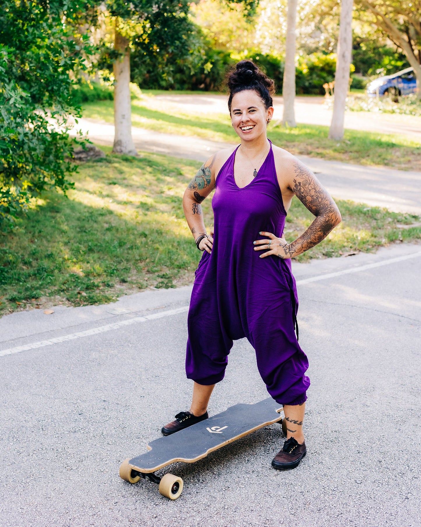 Solid Harem Jumpsuit